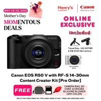 Canon EOS R50 V with RF-S 14-30mm Content Creator Kit [Pre Order]