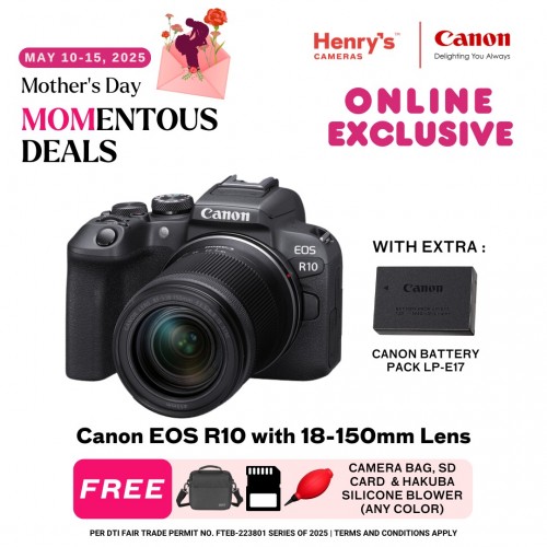 Canon EOS R10 Mirrorless Camera with 18-150mm Lens