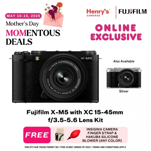 Fujifilm X-M5 with XC 15-45mm f/3.5-5.6 Lens Kit