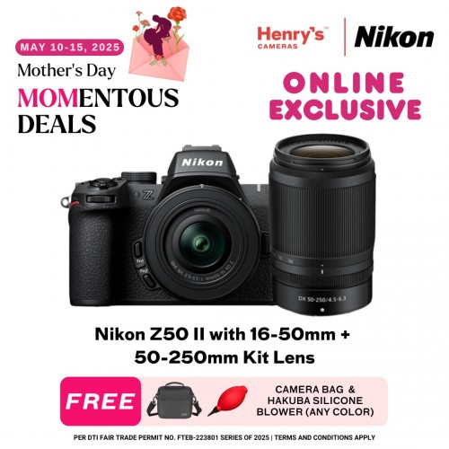 Nikon Z50 II with 16-50mm + 50-250mm Kit Lens