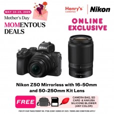 Nikon Z50 Mirrorless with 16-50mm and 50-250mm Kit Lens