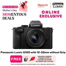 Panasonic Lumix G100 with 12-32mm without Grip