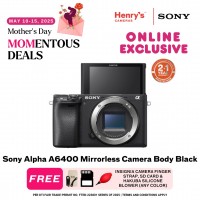 Sony Alpha A6400 Mirrorless Camera Body Black