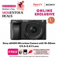 Sony a6400 Mirrorless Camera with 16-50mm f/3.5-5.6 II Lens
