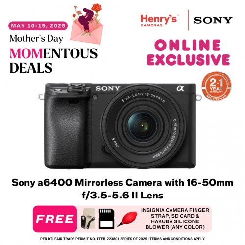 Sony a6400 Mirrorless Camera with 16-50mm f/3.5-5.6 II Lens