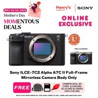 Sony ILCE-7C2 Alpha A7C II Full-Frame Mirrorless Camera Body Only