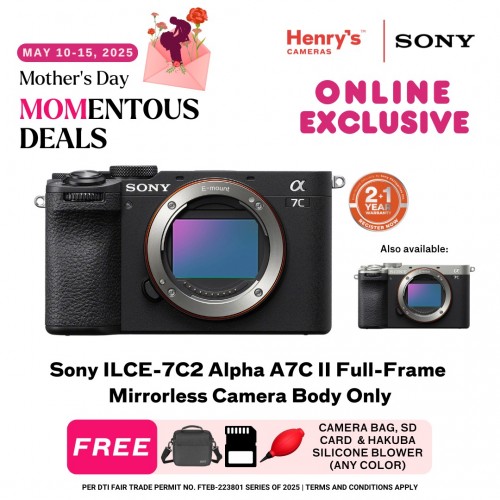 Sony ILCE-7C2 Alpha A7C II Full-Frame Mirrorless Camera Body Only