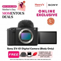 Sony ZV-E1 Digital Camera (Body Only) Black (Sony Phil)