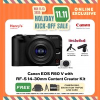 Canon EOS R50 V with RF-S 14-30mm Content Creator Kit