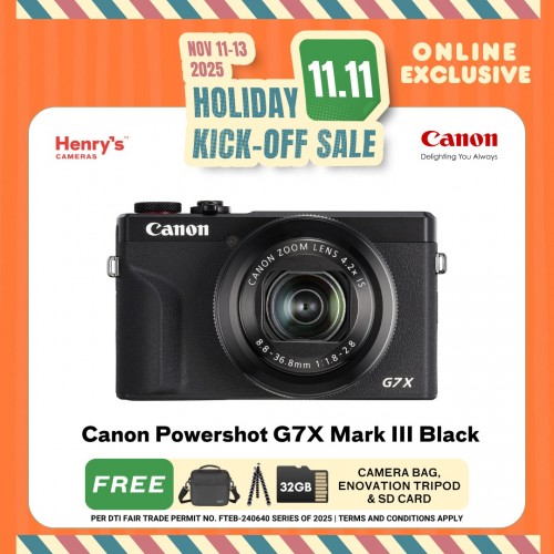 Canon Powershot G7X Mark III Black