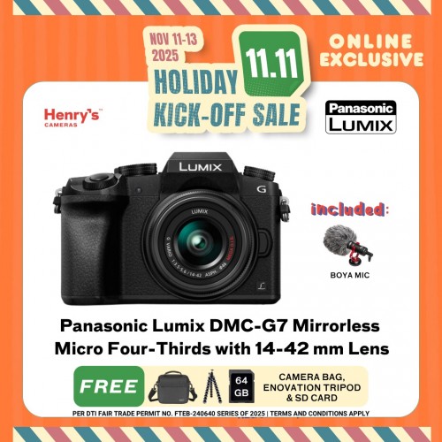 Panasonic Lumix DMC-G7 Mirrorless Micro Four-Thirds with 14-42 mm Lens