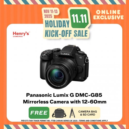Panasonic Lumix G DMC-G85 Mirrorless Camera with 12-60mm