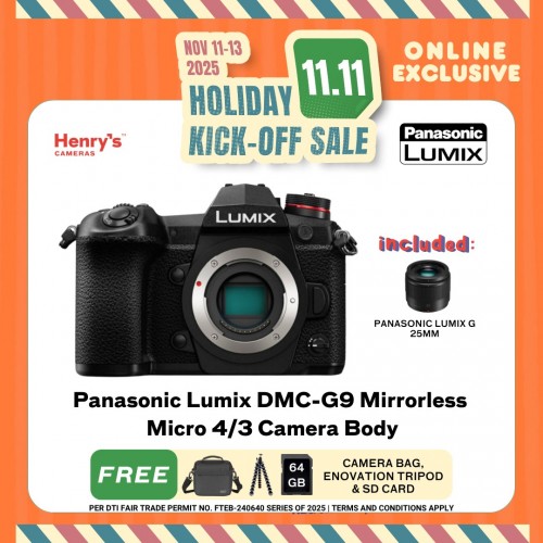 Panasonic Lumix DMC-G9 Mirrorless Micro 4/3 Camera Body