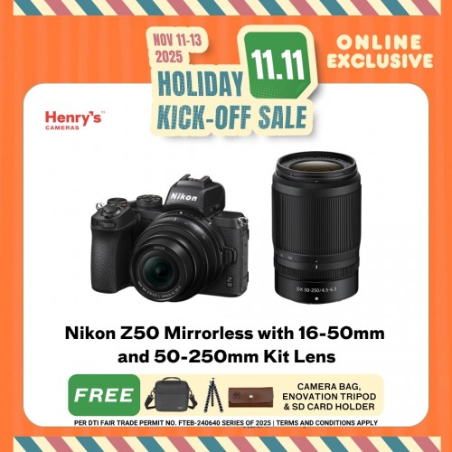 Nikon Z50 Mirrorless with 16-50mm and 50-250mm Kit Lens