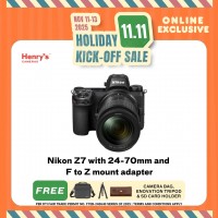 Nikon Z7 with 24-70mm and F to Z mount adapter