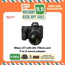 Nikon Z7 with 24-70mm and F to Z mount adapter