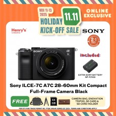 Sony ILCE-7C A7C 28-60mm Kit Compact Full-Frame Camera Black