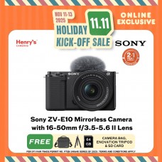 Sony ZV-E10 Mirrorless Camera with 16-50mm f/3.5-5.6 II Lens