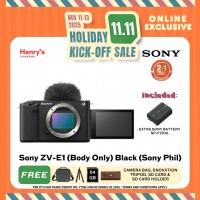 Sony ZV-E1 Digital Camera (Body Only) Black (Sony Phil)