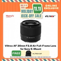 Viltrox AF 20mm F2.8 Air Full-Frame Lens for Sony E-Mount