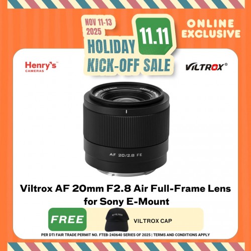 Viltrox AF 20mm F2.8 Air Full-Frame Lens for Sony E-Mount