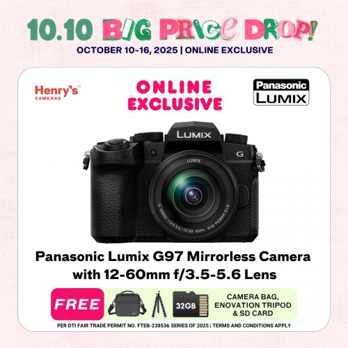 Panasonic Lumix G97 Mirrorless Camera with 12-60mm f/3.5-5.6 Lens