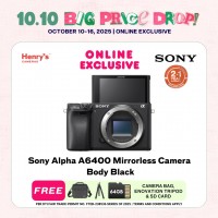 Sony Alpha A6400 Mirrorless Camera Body Black