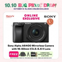 Sony Alpha A6400 Mirrorless Camera with 16-50mm f/3.5-5.6 II Lens