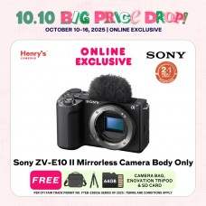Sony ZV-E10 II Mirrorless Camera Body Only