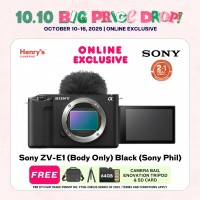 Sony ZV-E1 Digital Camera (Body Only) Black (Sony Phil)