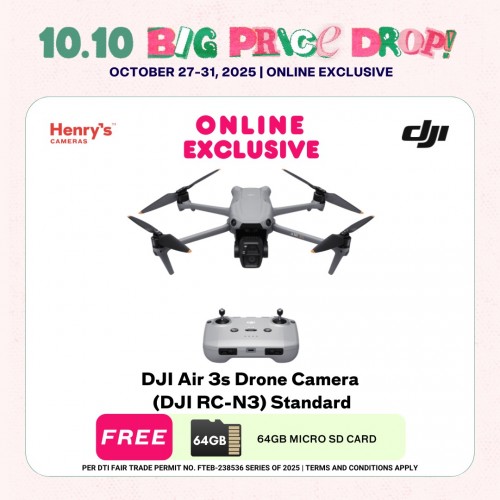DJI Air 3s Drone Camera (DJI RC-N3) Standard