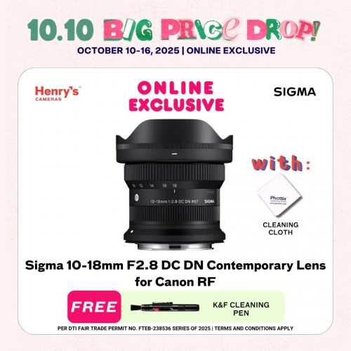 Sigma 10-18mm F2.8 DC DN Contemporary Lens for Canon RF