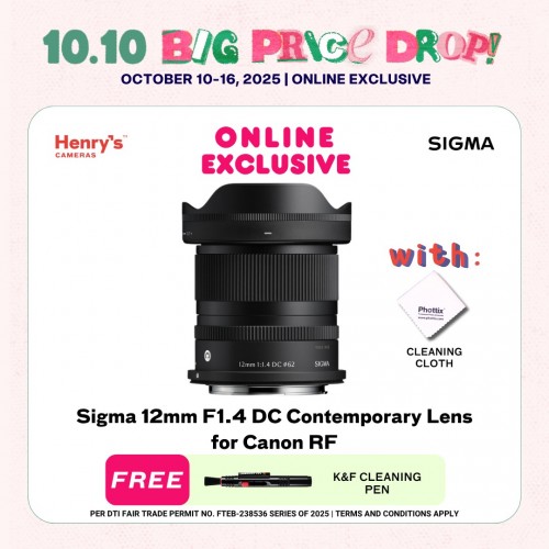 Sigma 12mm F1.4 DC Contemporary Lens for Canon RF