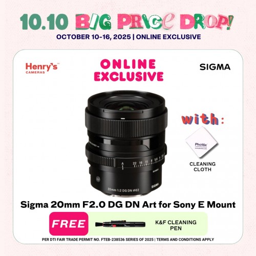 Sigma 20mm F2.0 DG DN Art for Sony E Mount
