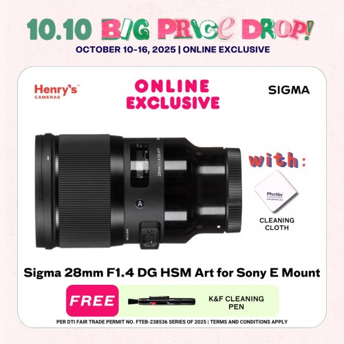 Sigma 28mm F1.4 DG HSM Art for Sony E Mount