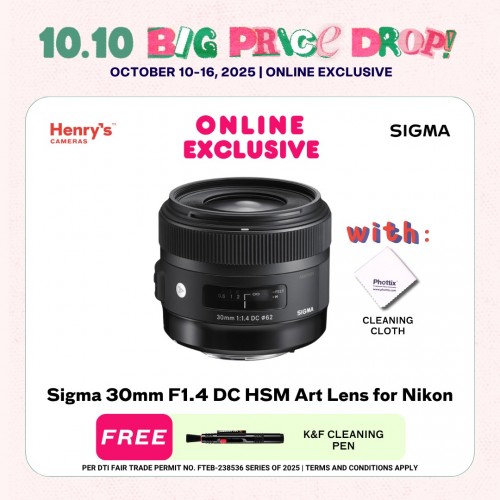 Sigma 30mm F1.4 DC HSM Art Lens for Nikon