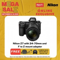 Nikon Z7 with 24-70mm and F to Z mount adapter