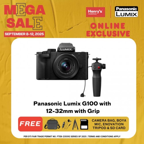 Panasonic Lumix G100 with 12-32mm with Grip