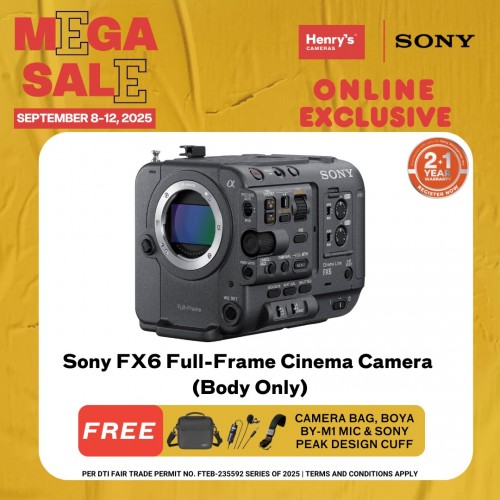 Sony FX6 Full-Frame Cinema Camera (Body Only)