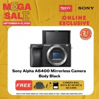 Sony Alpha A6400 Mirrorless Camera Body Black