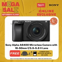 Sony Alpha A6400 Mirrorless Camera with 16-50mm f/3.5-5.6 II Lens