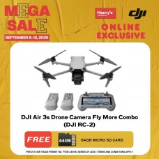 DJI Air 3s Drone Camera Fly More Combo (DJI RC-2)