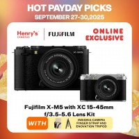 Fujifilm X-M5 with XC 15-45mm f/3.5-5.6 Lens Kit