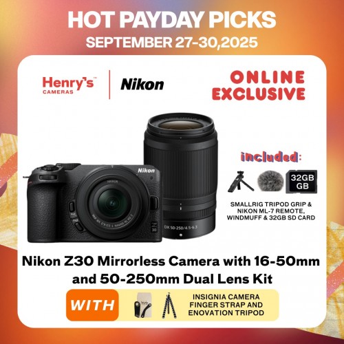 Nikon Z30 Mirrorless Camera with 16-50mm and 50-250mm Dual Lens Kit