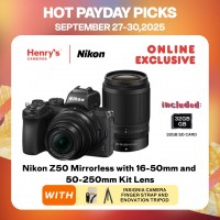 Nikon Z50 Mirrorless with 16-50mm and 50-250mm Kit Lens