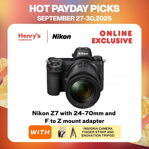 Nikon Z7 with 24-70mm and F to Z mount adapter