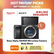 Sony Alpha A6400 Mirrorless Camera Body Black