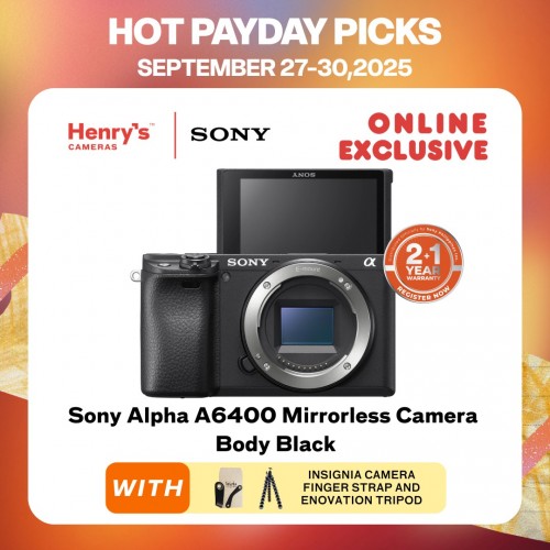 Sony Alpha A6400 Mirrorless Camera Body Black