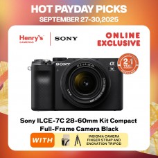 Sony ILCE-7C A7C 28-60mm Kit Compact Full-Frame Camera Black