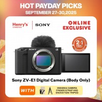 Sony ZV-E1 Digital Camera (Body Only) Black (Sony Phil)